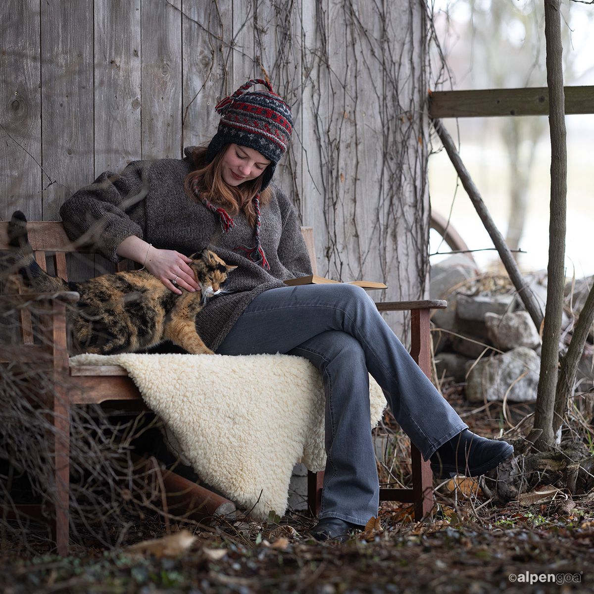 Wollmütze Nepal Tragebeispiel 2